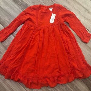 Gymboree Vibrant Red Casual Kids Dress